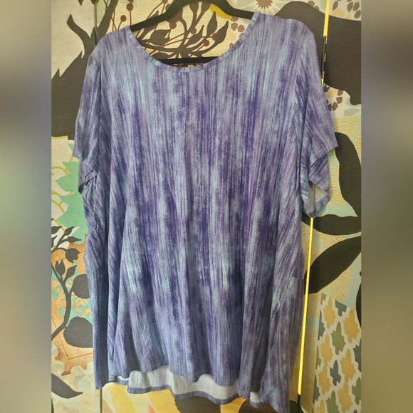 QVC UK Flowy Purple Shirt Size 1X - Picture 5 of 10